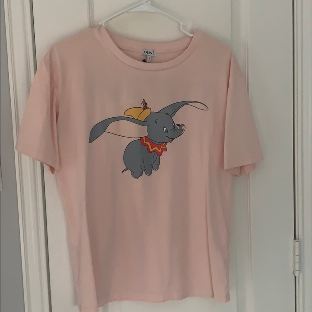 LOEWE flying elephant shirt- pink NEW